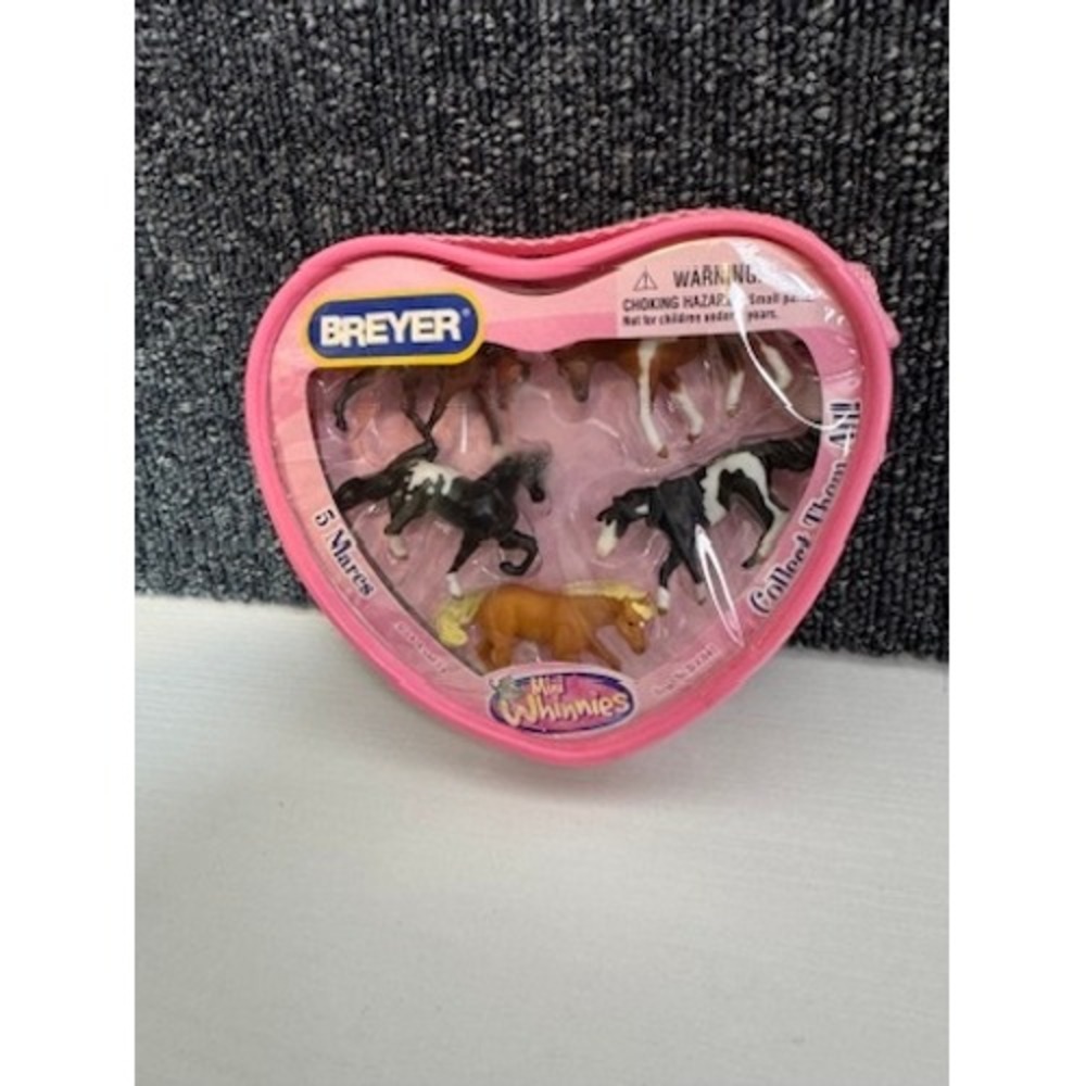 Vintage 2008 Breyer Mini Whinnies 300143 NIP Mares Set of 5 Rare New 1.5" Pink